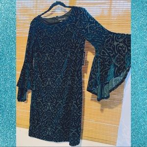 Long sleeve mini dress